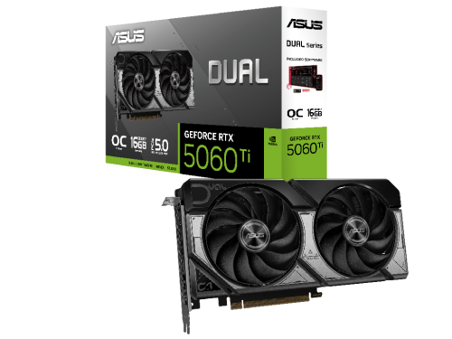 VGA ASUS RTX5060Ti 16GB GDDR7 Dual OC (DUAL-RTX5060TI-O16G) GPU: NVIDIA