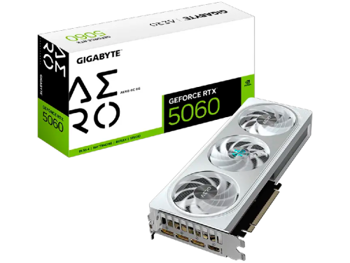 VGA Gigabyte RTX5060 8GB GDDR7 Aero OC  (GV-N5060AERO OC-8GD)Producator GPU:  NVIDIA Procesor Vide