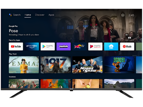 65' LED SMART TV OZON U65Z8000R, 4K HDR, Google TV, Black