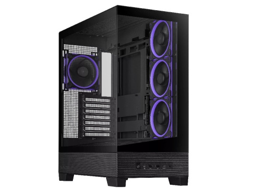 Case ATX Asus A31 PLUS TG ARGB BLACK, 4x120mm ARGB, ARGB Hub, Front Mesh, Tempered Glass