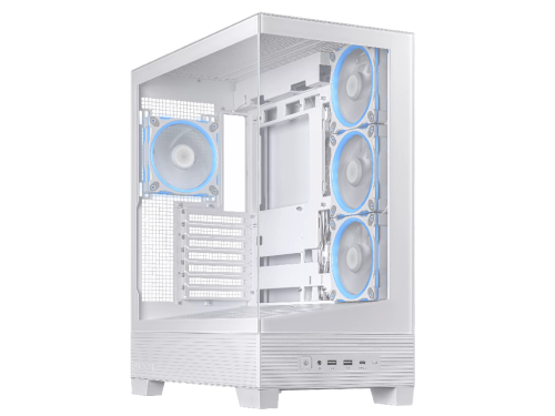 Case ATX Asus A31 PLUS TG ARGB WHITE, 4x120mm ARGB, ARGB Hub, Front Mesh, Tempered Glass