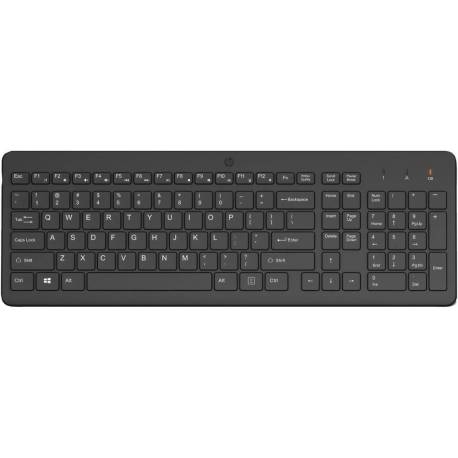 Wireless Keyboard HP 230, Full size 3-zone layout, Sleek and quiet, Tilt adjustable, 2.4G Hz