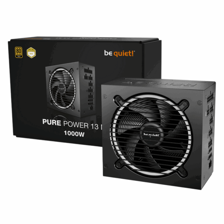 Power Supply ATX 1000W be quiet! PURE POWER 13 M, 80+ Gold, 120mm, Active PFC, SR+LLC+DC/DC, ATX 3.1
