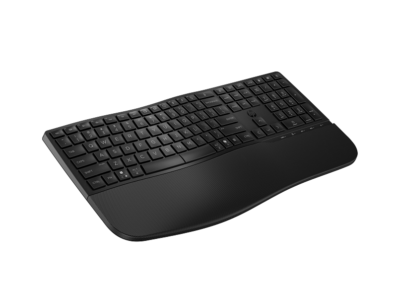 Wireless Keyboard HP 680 Multi-device, Full size 3-zone layout, Copilot Dictation, 2.4GHz/BT, 2xAA