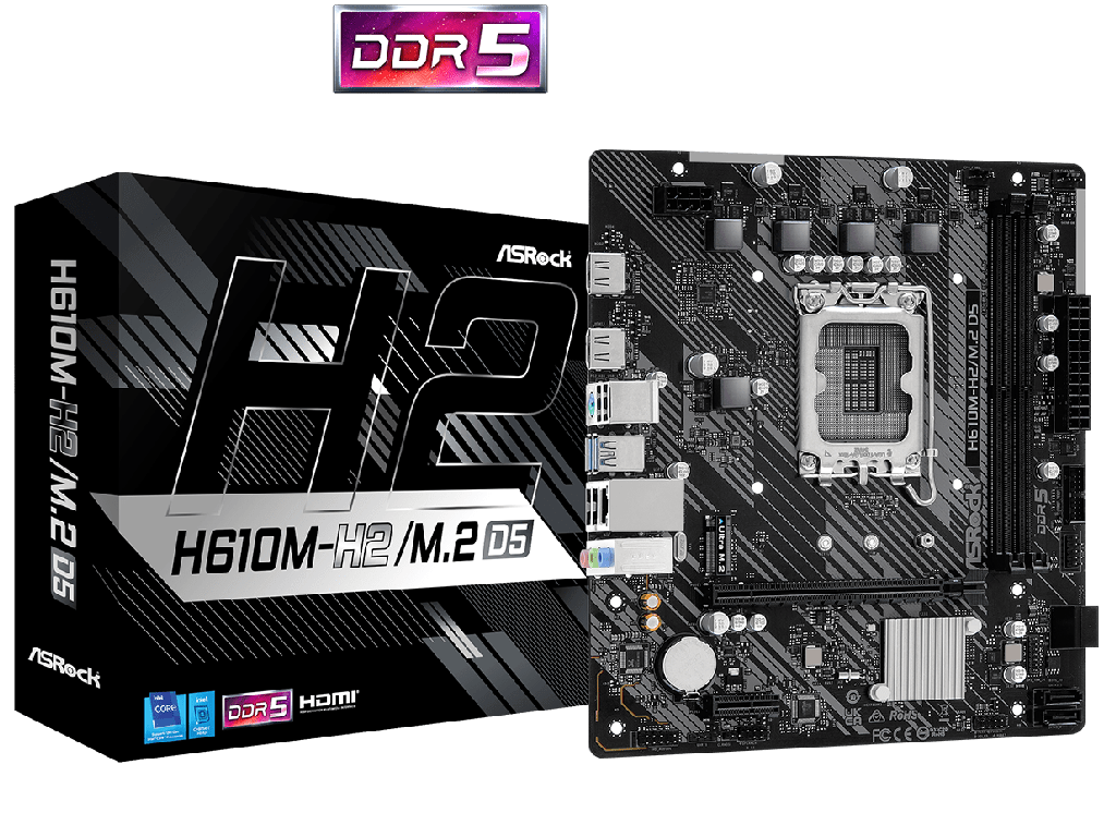 MB S1700 ASRock H610M-H2/M.2 D5  mATX Micro-ATX Socket: LGA1700
