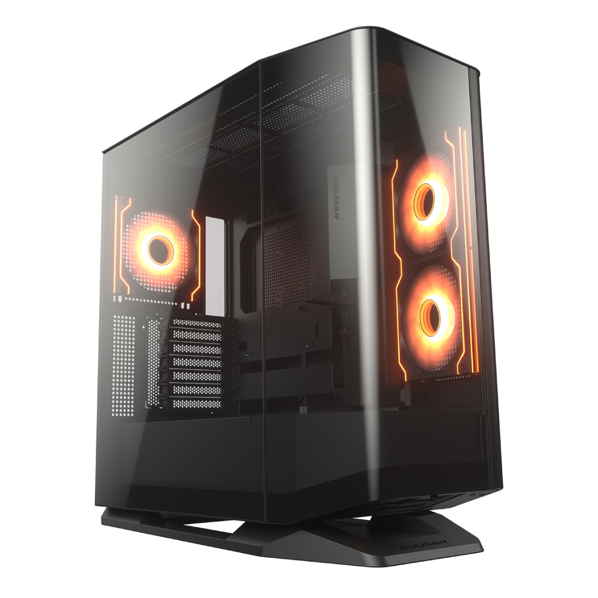 Case EATX Cougar FV 270 RGB w/o PSU 3x120 M/B side 1x120rear ARGB PWM revers Glass: Front&Side