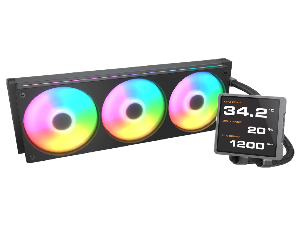 AIO Liquid Cooling Cougar Poseidon Vistek PRO ARGB 360 38 dB(A), 78.2 CFM,3x120mm, ARGB