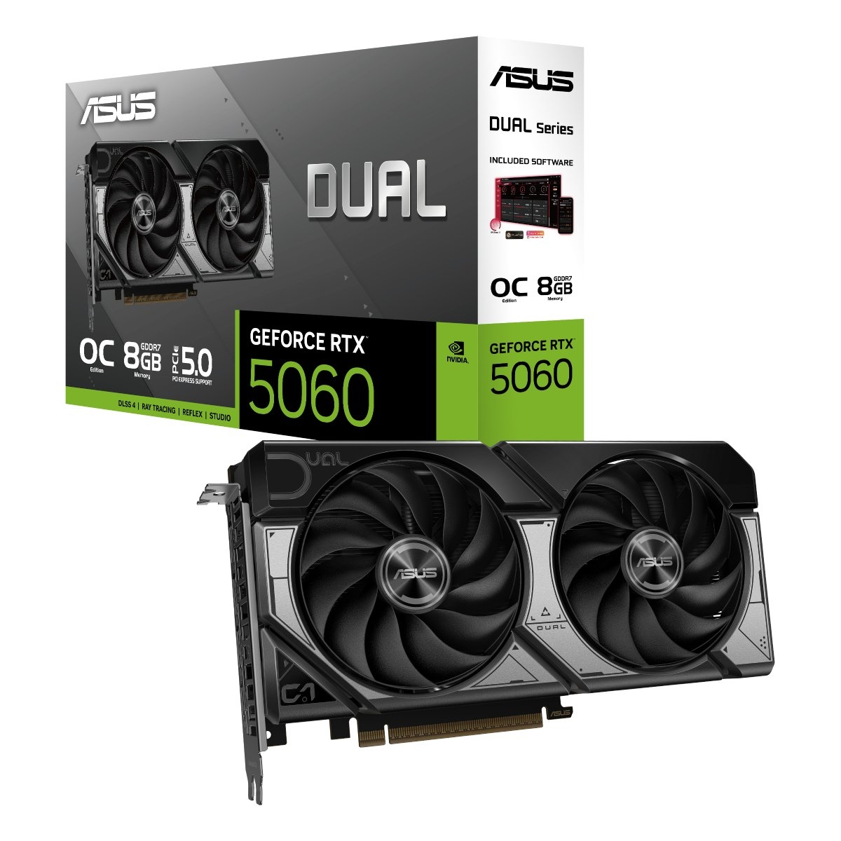 VGA ASUS RTX5060 8GB GDDR7 Dual OC (DUAL-RTX5060-O8G-EVO bulk)  GPU: NVIDIA