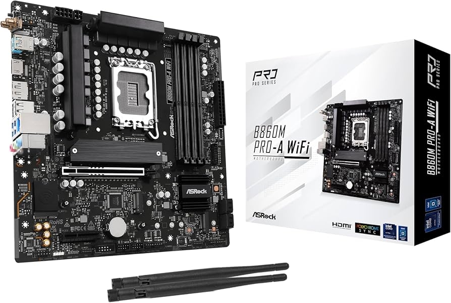 MB S1851 ASRock B860M PRO-A WIFI mATX  Micro-ATX Socket: LGA1851