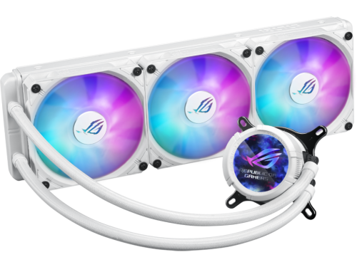 AIO Liquid Cooling Asus 'ROG STRIX LC III 360 ARGB LCD WHT' 36.0dBA, 3x120mm, 800-2200RPM, 70.38CFM