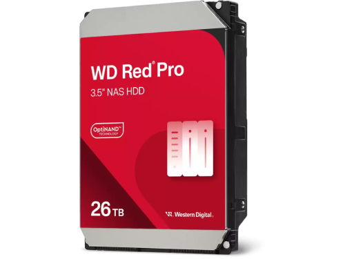 3.5 HDD  26.0TB-SATA-512MB  Western Digital  Red Pro (WD260KFGX), NAS, CMR, 7200rpm