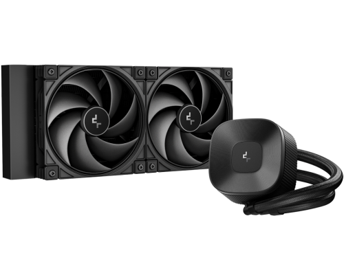 AIO Liquid Cooling Deepcool 'LE240 V2 ZERO DARK' <24.96dBA, 500-1600RPM, 48.34CFM, 2x120mm