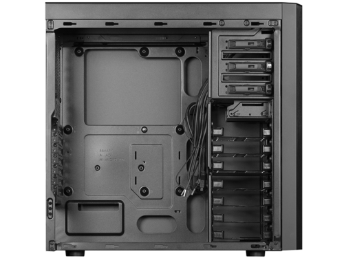 Case ATX Chieftec CW-01B-OP, w/o PSU, 0,7mm, Front Mesh, 2xUSB3.0, 7x3,5',3x5,25', Black