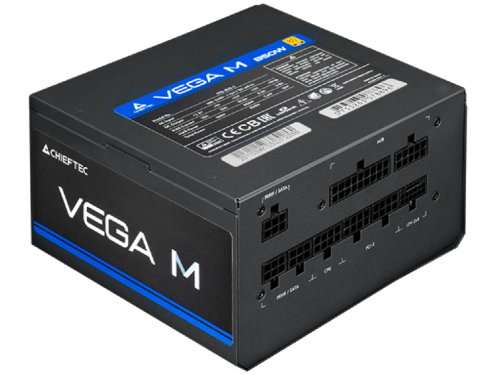 Power Supply ATX 1000W Chieftec Vega M PPG-1000-C, 80+ Gold, 135mm, Active PFC, Half-Bridge LLC+DC/D