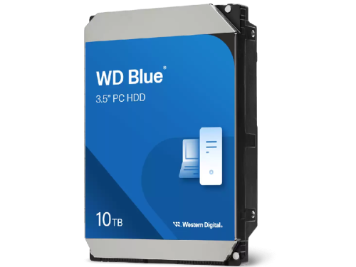 3.5' HDD 10.0TB-SATA-512MB   Western Digital 'Blue (WD100EAGZ)', PC Desktop, CMR, 7200rpm