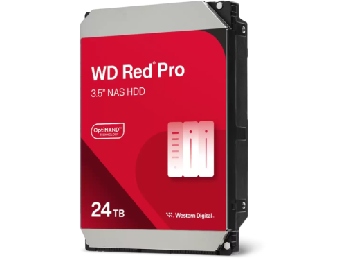3.5' HDD 24.0TB-SATA-512MB Western Digital 'Red Pro (WD241KFGX)', NAS, 24/7, CMR, 7200rpm