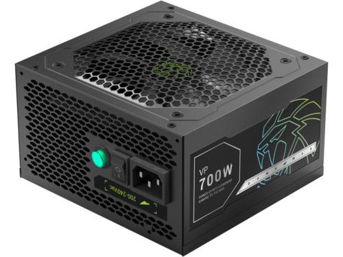 Power Supply ATX 700W GAMEMAX VP-700S, 80+ Bronze, 120mm, Active PFC, Flat cable design
