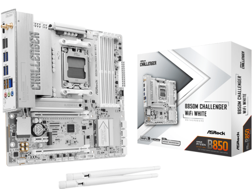 MB AM5 ASRock B850M CHALLENGER WIFI WHITE mATX