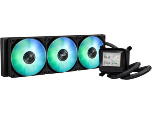 AIO Liquid Cooling Asus MAX GAMING LC 360 ARGB LCD (<35,5dBA, 3x120mm, ARGB, 0-2500RPM, 70,88CFM)