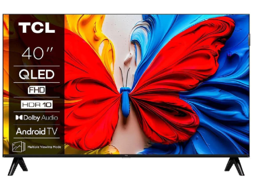 40' LED SMART TV TCL 40V5C, QLED, Full HD, Google TV, Black