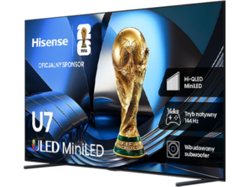 100' LED SMART TV Hisense 100U7SE, Mini LED 4K UHD, VIDAA OS, Black