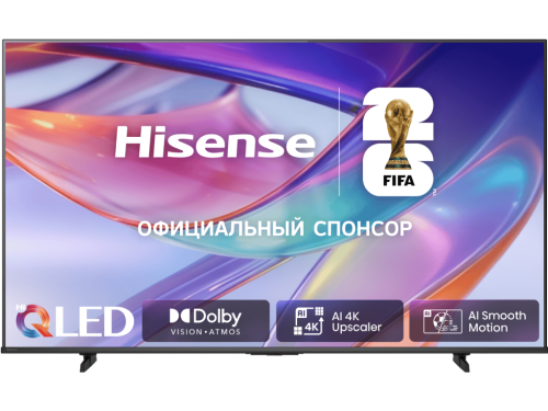75' LED SMART TV Hisense 75E7S, QLED, 4K UHD, VIDAA OS, Black