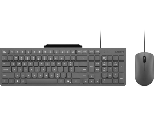 Keyboard & Mouse Lenovo 310, 2.5 zone layout, Phone Holder, spill-resistant, Ambidextrous mouse