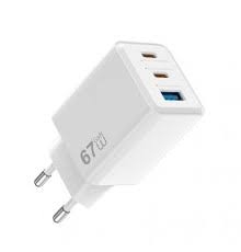 Wiwu Cube 67W 2C+A GaN Fast Charger Wi-G026 EU White