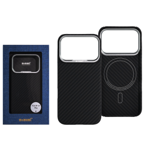 Накладка Memumi Kevlar MagSafe iPhone 17 Pro (Black)