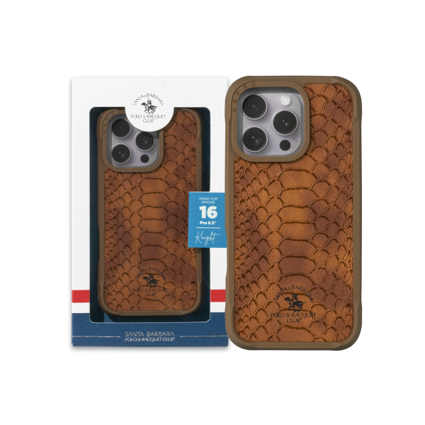 Накладка Polo Knight MagSafe iPhone 16 Pro (Brown)