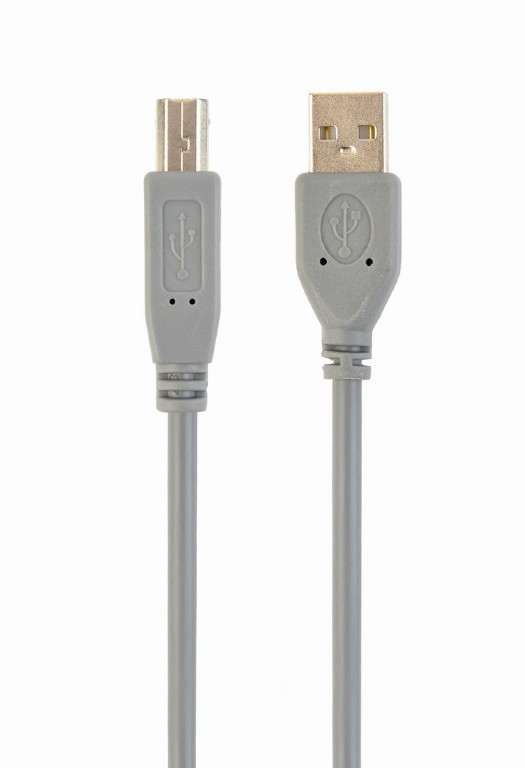 Cable USB, AM/BM,  1.8 m, USB2.0, High quality, Cablexpert, Grey, CCP-USB2-AMBM-6G