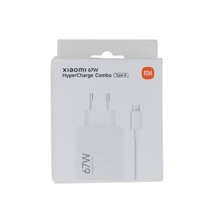 Charger Xiaomi 67W / 6.2A / USB-A with USB-C Cable / White