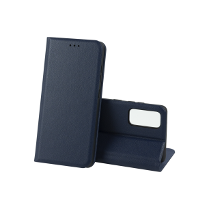 Чехол-книжка LEATHER Case SAMSUNG S20 FE /S20 Lite (Тёмно-синий)