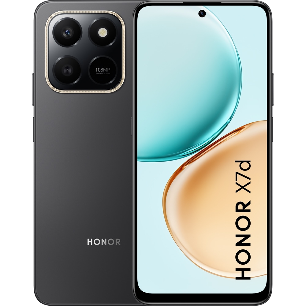 HONOR X7d, 128GB, 6GB RAM, Dual SIM, Velvet Black