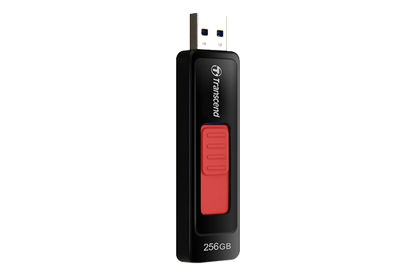 64GB USB3.1 Flash Drive Transcend JetFlash  760, Black, Slider (R/W90/30MB/s)