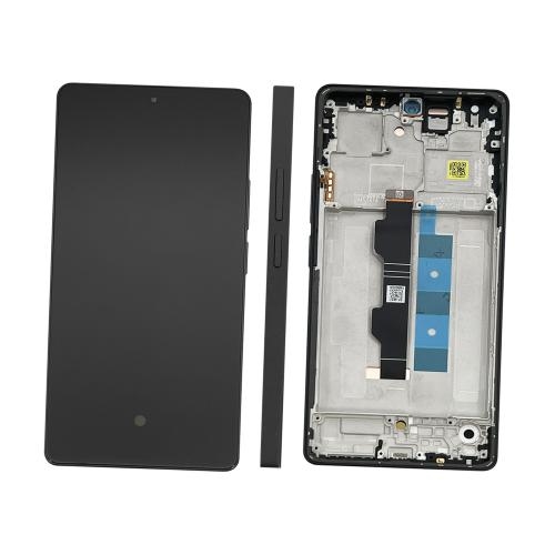 LCD XIAOMI REDMI NOTE 14S BLACK WITH FRAME ORIGINAL (SERVICE PACK)