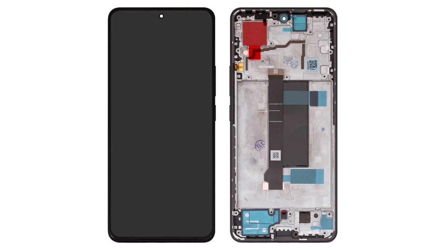 LCD XIAOMI REDMI NOTE 13 PRO 5G / POCO X6 5G PURPLE WITH FRAME ORIGINAL (SERVICE PACK)