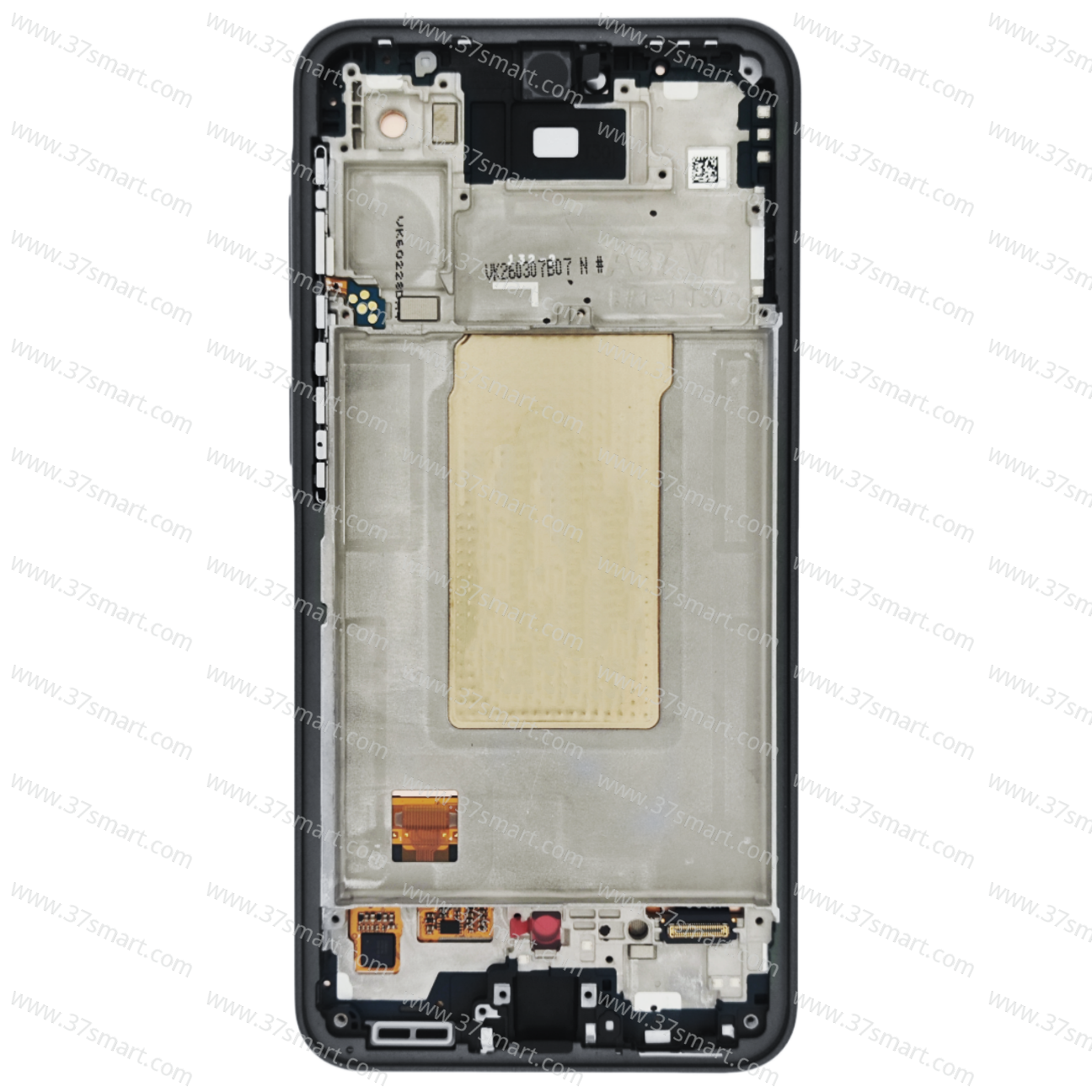LCD SAMSUNG A37 / A376 BLACK WITH FRAME ORIGINAL (SERVICE PACK)