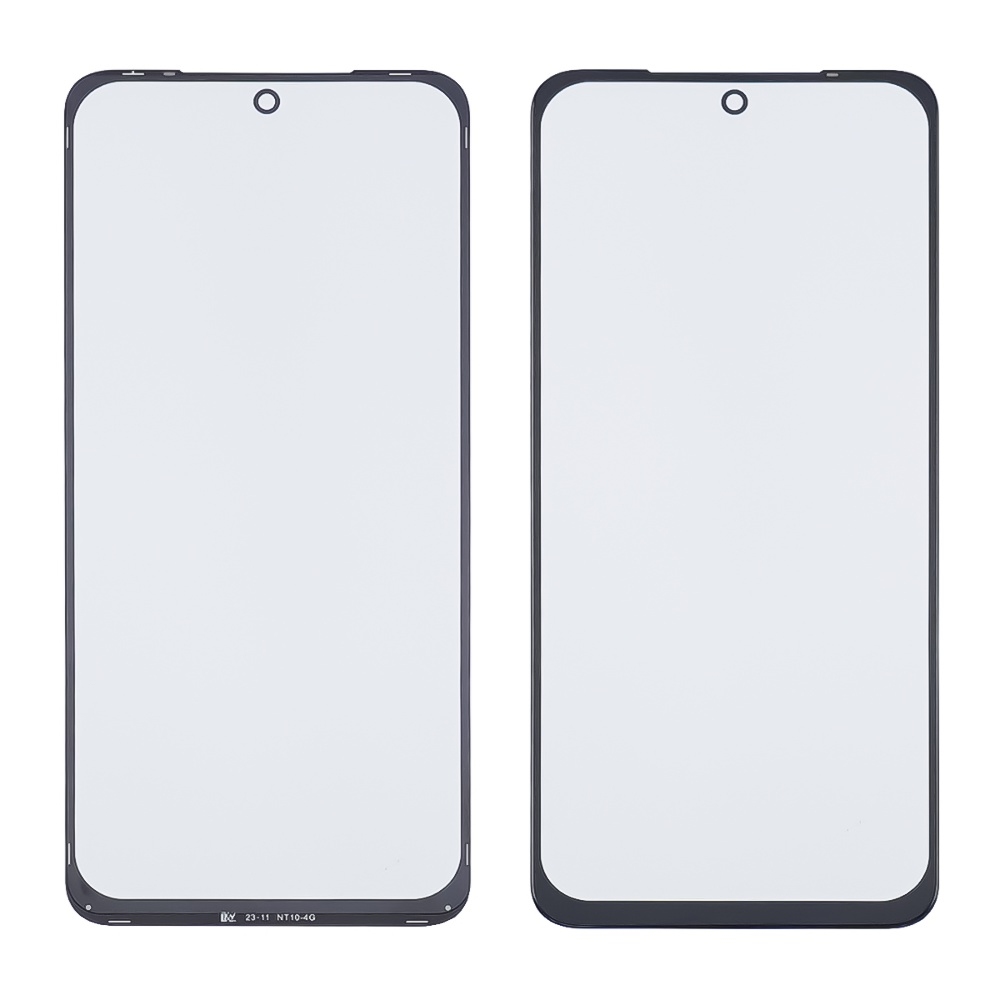 OUTER GLASS LCD Samsung A336 Galaxy A33 чёрное с олеофобным покрытием, закалённое