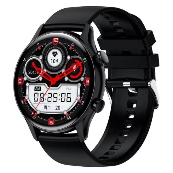 XO J4 Smart Sports Talking Watch  AMOLED screen Black