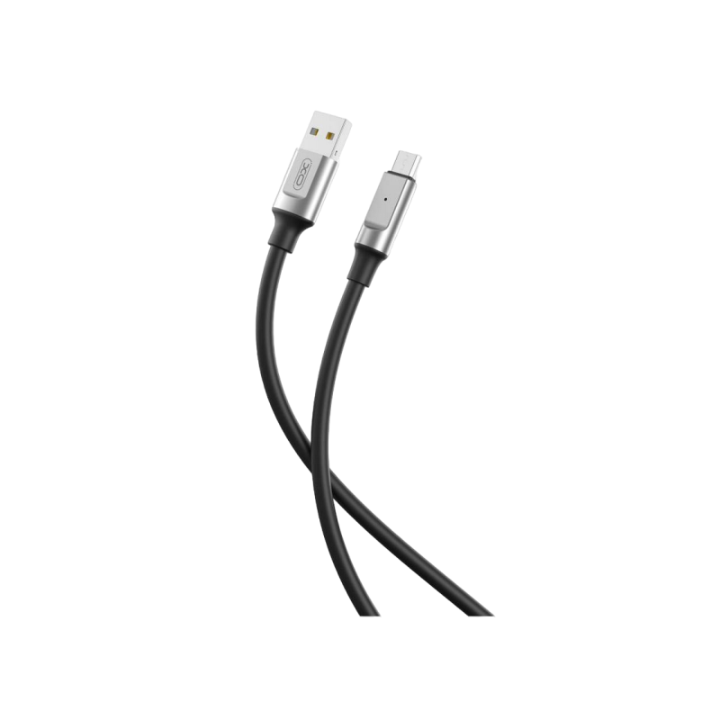 XO NB251 6A Liquid Silicone Rubber Type-c Data Cable L=100cm Cable Black