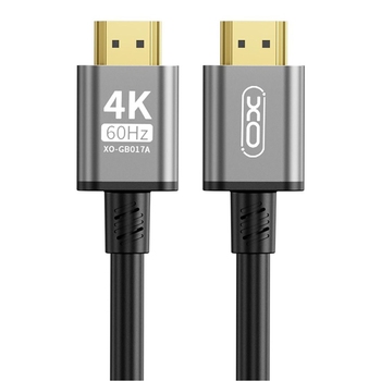 XO GB017A HDMI to HDMI Metal Adapter Cable 3M Tranish