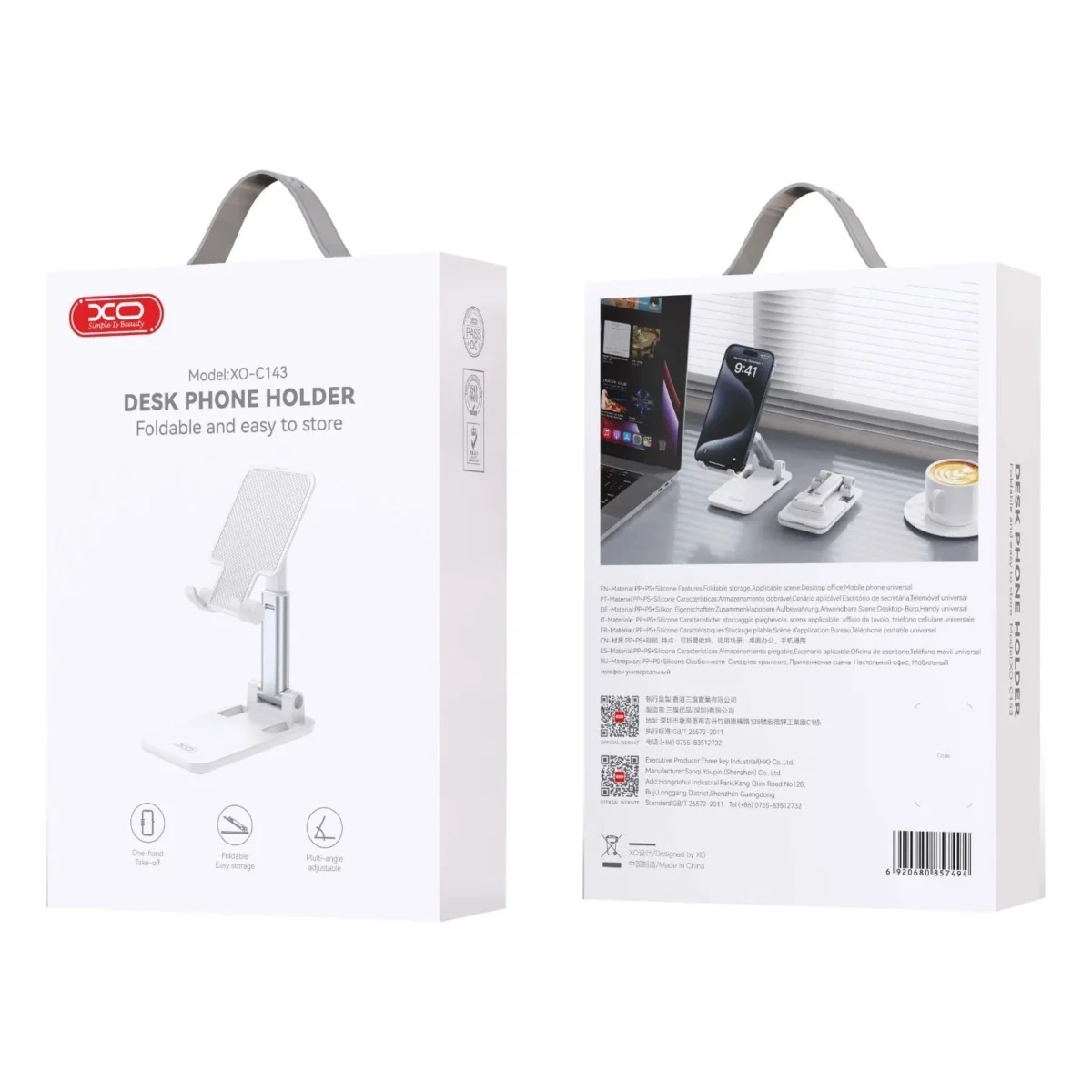XO C143 Desktop Phone Holder Super Low Price White