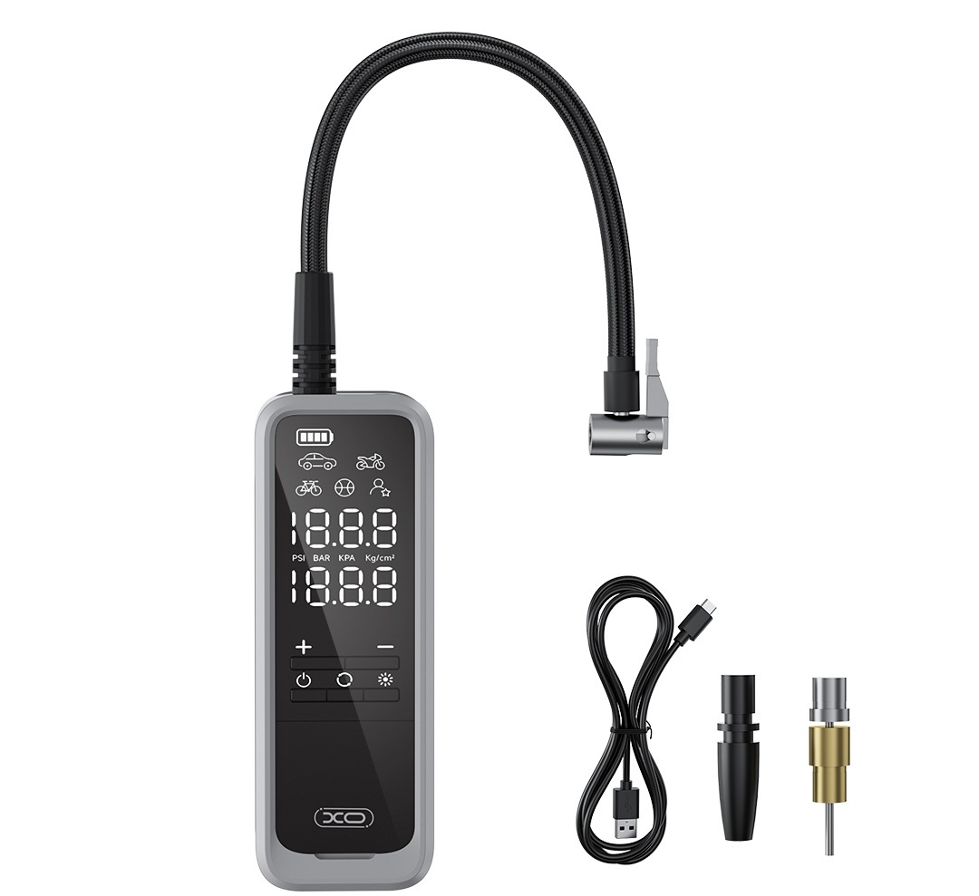 XO CZ018 Smart Portable 5000mAh Wireless Inflatable Pump 22 Cylinders Black