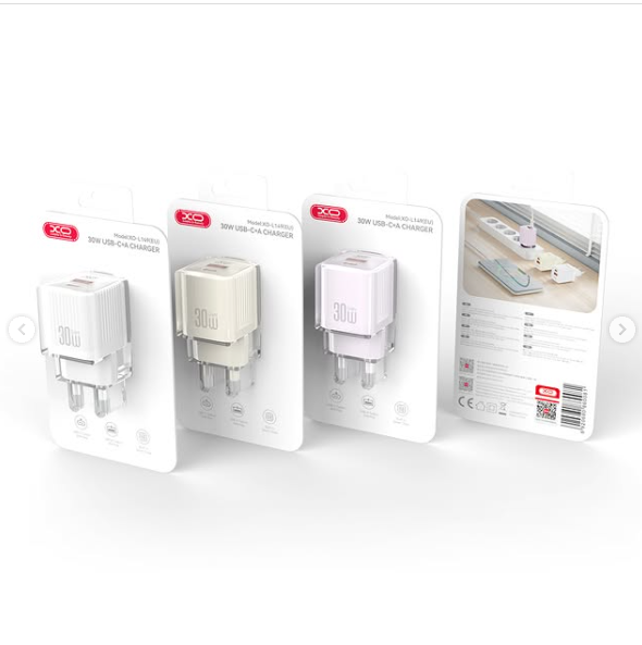XO L149(EU) PD30W 1USB-A+1USB-C Charger White