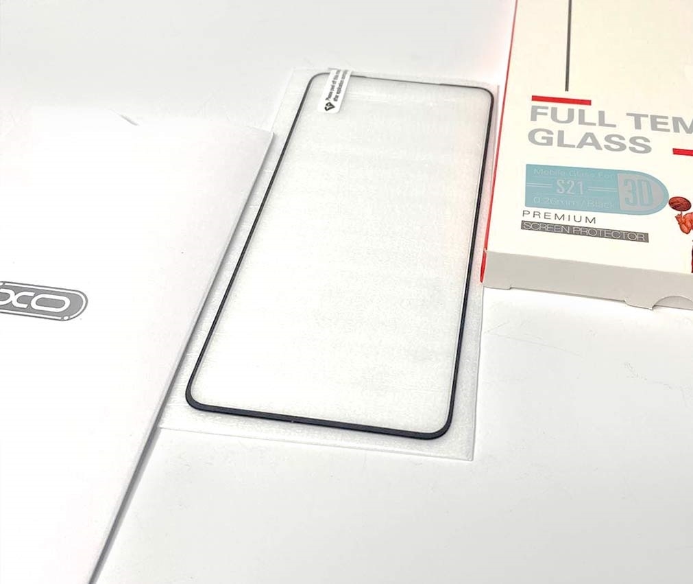 XO FT1 3D Curved glass for  S21 plus 0.26mm Black