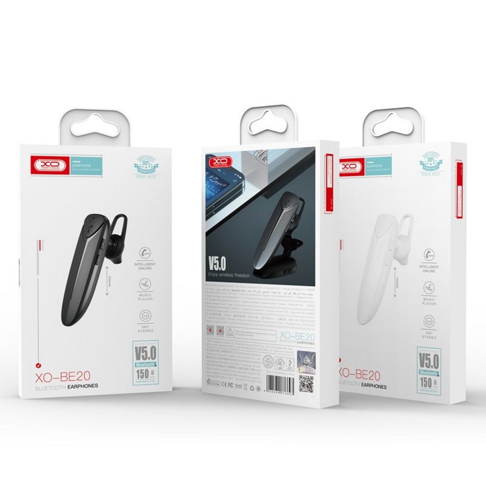 Блютуз Гарнитура XO BE20 (Черный)