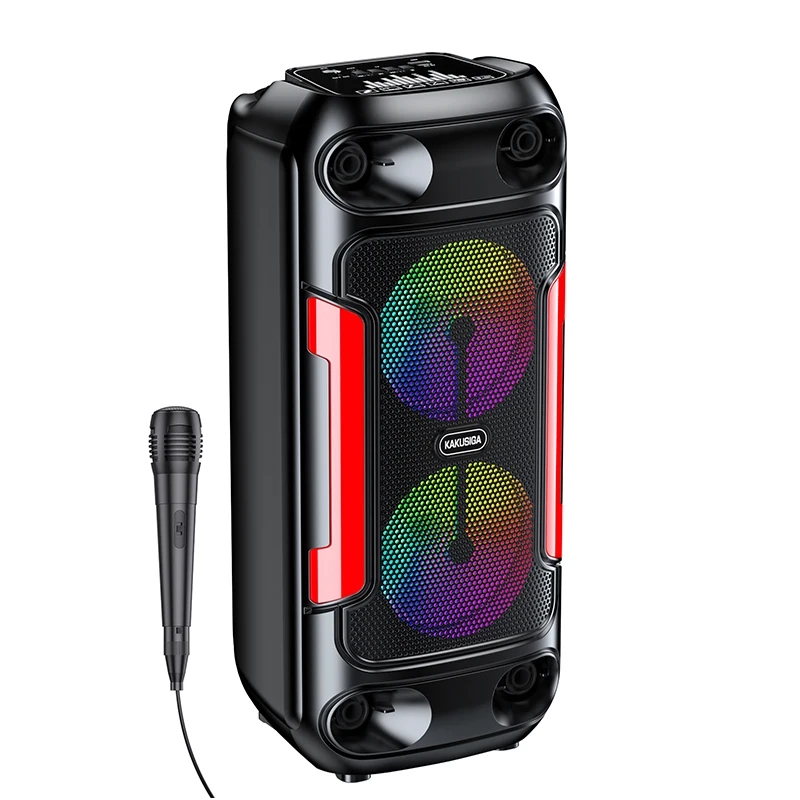 Kakusiga  KK-4209 ZHIYUAN colorful light wireless speaker Black