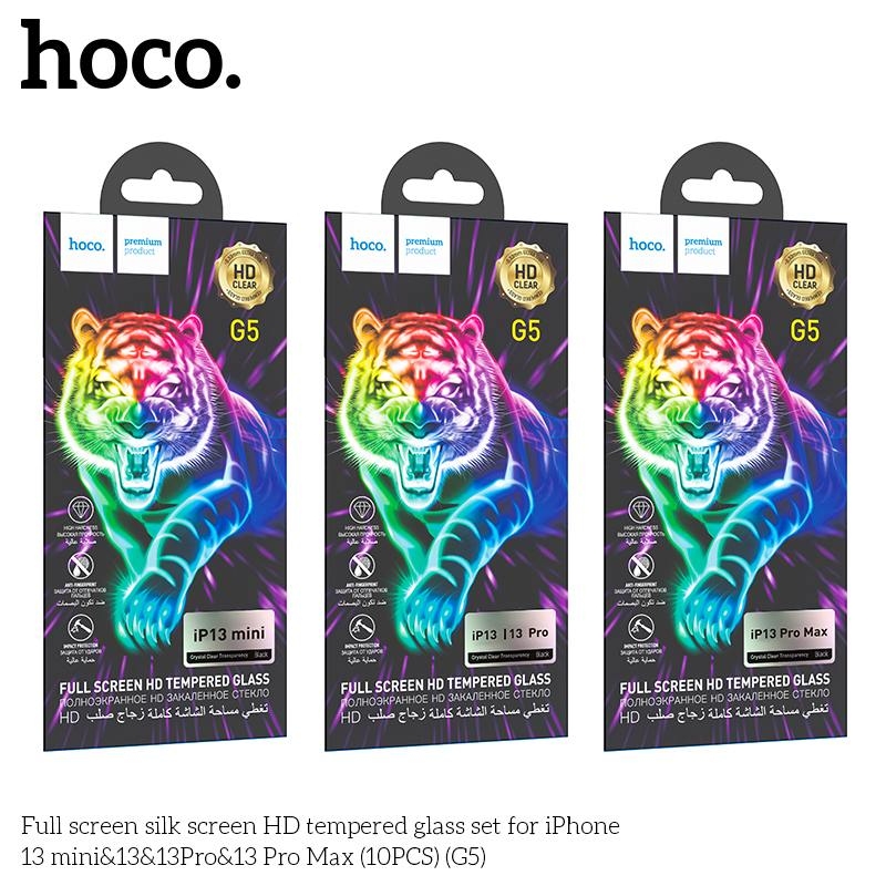 Hoco Full screen silk screen HD tempered glass set for iPX/XS/11 Pro(G5) black