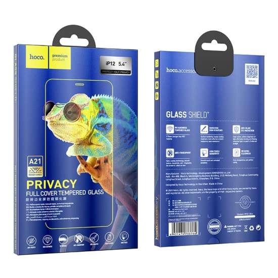 Hoco Shatterproof edges full screen anti-spy tempered glass for iPhone12 mini(A21)